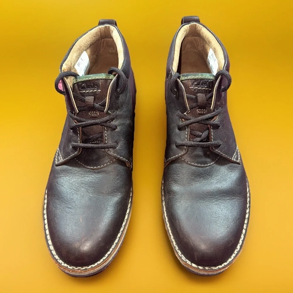 CLARKS EDGEWICK MID CASUAL LEATHER CHUKKA  BOOTS SHOES 12 CLARKS EDGEWICK MID CASUAL LEATHER CHUKKA BOOTS SHOES 7.5 | eBay main image 4